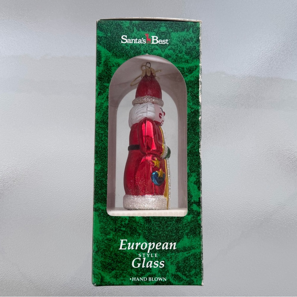 "Santa's Best" Nutcracker European Style, Hand-Blown Glass Christmas Ornament - Picture 8 of 11